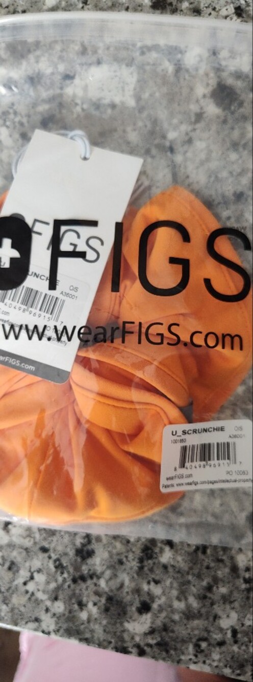 NWT Figs Creamsicle Scrunchie